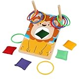 Kindertaschenset – Wurfspiel für Kinder, Holzspielzeug für mehrere...