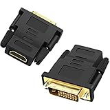 JeoPoom DVI auf HDMI Adapter[2 Stück], DVI(24+1) zu HDMI Adapter,...