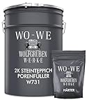 2K Epoxidharz Steinteppich Porenfüller Bodenbeläge Steinboden Treppe...