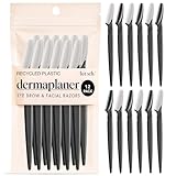 Kitsch Dermaplaning Tool - Face Razors for Women | Eyebrow Razor & Face...