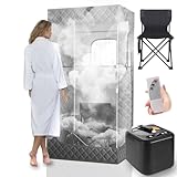 Dampfsauna 3L, Mini Sauna Outdoor Dampfdusche Sauna für Zuhause, Mobile...