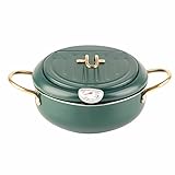 Yueyashux Frittiertopf mit Thermometer japanischer Edelstahl -Fritteuse...