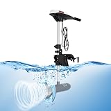 Konfiur 660W Schlauchboot, 12V 15PS Elektromotor Boot Außenborder...