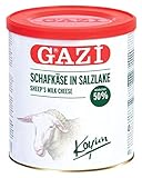 Gazi Schafskäse in Salzlake - 1x 400g Metalldose - Schafkäse Schaf Käse...