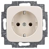 Busch-Jaeger 20 EUC-212 SCHUKO Steckdosen-Einsatz Cremeweiß Busch-Duro...