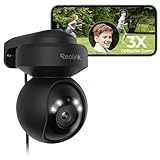Reolink 5MP PTZ Überwachungskamera Aussen WLAN, 3X Optischer Zoom,...