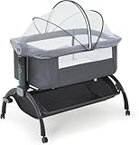 Garvee Beistellbett Baby, Trennwand Bett – Sicherheitsgitter mit...