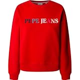 Pepe Jeans Damen Reagan Sweatshirt, Rot (Rot), XL