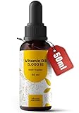Vitamin D3 Tropfen Hochdosiert 5000 IE - 1900 Tropfen - 50ml -...