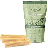 MAIKAI Packung 3 Kauknochen für Hunde L – Käse aus Yakmilch –...
