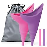 2pcs Urinella für Frauen, Weibliches Urinal Silikon Trichter...