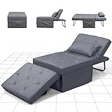 FLEXISPOT Sessel Wohnzimmer Sessel mit hocker Schlafsessel Klappbar mit...