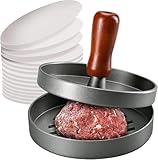 Burgerpresse mit Patty Papers – antihaftbeschichtete Hamburgerform |...