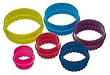 Colourworks Plätzchen-Ausstecher-Set, 6-Teilig, Glatt und Geriffelt –...