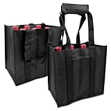 Newpop 2 Stück Flaschenträger, Flaschentasche mit 6 Fächern,...