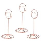 Denash Runde Tischkartenhalter, Stabile Fotohalter aus Eisen für...