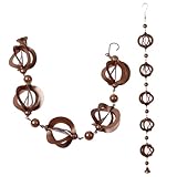 Cyrank Regenkette aus Metall, Hängende Regenkette, 42,52 Zoll...