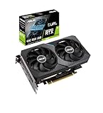 ASUS GeForce Dual RTX 3060 12GB V2 OC Edition Gaming Grafikkarte (GDDR6...