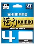 SHIMANO Tresse 4 Brins Kairiki 4 Steel Gray 300m - D.0,13mm - R.7,4Kg -...