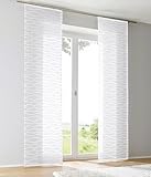 Kutti Schiebegardine Schiebevorhang Raumtrenner Enya weiß Ausbrenner mit...