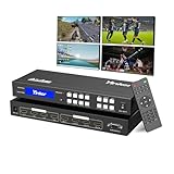 Yinker 4K HDMI Matrix Switch 4x4 4K@30Hz HDMI Matrix Switcher Splitter 4 in...