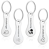 qingmeng 4 Stück Einkaufswagenlöser Metall Einkaufschip zum Rausziehen...