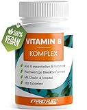 Vitamin B Komplex hochdosiert mit B12-180 Tabletten - alle 8 B-Vitamine...