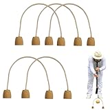 Krocket-Wickets aus Baumwollseil – 5 weiche, flexible Reifen, tragbare,...