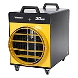 WARMTEC Heizlüfter mit Thermostat 30kW - Bauheizer 400V Starkstrom für...