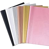 Feibmir 60 Blatt Geschenkpapier Seidenpapier, farbiges Papier, Kraftpapier...