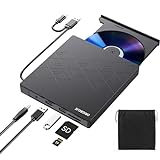 ORIGBELIE 6 in 1 Externes CD DVD Laufwerk, Externer DVD Brenner USB 3.0 Typ...