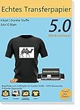TransOurDream10XA4+1 A3 Silikonpapier, Echte Inkjet Transferfolie(Weisse...