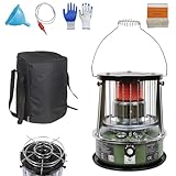 9000 BTU Notheizung Ohne Strom Docht-Heizung 4,6L Tank 20 Stunden Laufzeit...