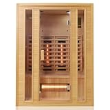 Tronitechnik® Infrarotkabine Infrarotsauna Manila 140cm x 100cm 1-3 Person...