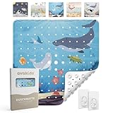 avakido® Duschmatte rutschfest Kinder - 100% BPA frei Inklusive 2 Haken...