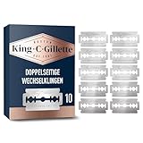 King C. Gillette Rasierklingen mit sicherer Doppel-Schneidekante,...