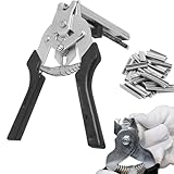 BAIFULAI Wurstclipper Zange,Ringzange mit 1200 Clips,M-Nagelringzange aus...