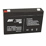 DSK 103201 - Versiegelte wiederaufladbare AGM-Bleibatterie 6V mit 7Ah....