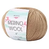 Rudiaoa Wollmischgarn, 50 g, 130 m, Strickwolle für Pullover, Schals,...