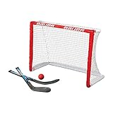 BAUER - Knee Hockey Tor Set inkl. Sticks & Ball I Outdoor-/Indoor Tor I...