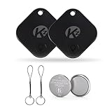 KZO Air Tracker Tag Bluetooth Schlüsselfinder 2 Pack, iOS & Android APP,...