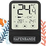 ADE Aquarium Thermometer digital zum Kleben von außen | Temperaturanzeige...