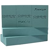 Flowerbox 3X Original Oasis® Premium Steckschaum für längere Haltbarkeit...