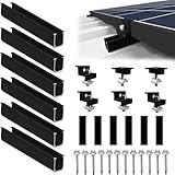 Sorlpv Solarmodul Halterung für 2X Module, PV Halterung Montageset - 12CM...