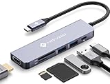 NOVOO USB C Hub 4K HDMI USB C Adapter Docking Station mit 100W PD,4K HDMI,2...