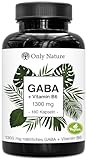GABA Kapseln hochdosiert – 180 vegane Kapseln – 1300 mg natürliches...