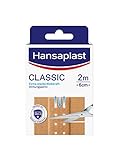 Hansaplast Classic Pflaster (2 m x 6 cm), zuschneidbare Wundpflaster mit...