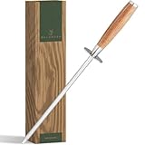 WALDWERK Premium Wetzstahl - Messerschärfer aus gehärtetem Stahl und mit...