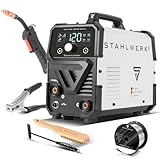 STAHLWERK Schweißgerät Mini FLUX 120 ST Digital – Fülldrahtschweißen...