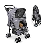 Mobiclinic® pets, Faltbarer hundewagen, Bis zu 15 kg, Ideal für kleine...